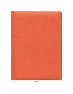 Ежедневник А5 недатированный 80л Глосс оранжевый, кожзам (80-3075)