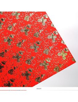 Картон цветной поделочный с тиснением «Бабочки» А4, 4 листа (арт. С4284-10)