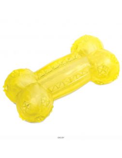 Игрушка для собак из резины «Косточка рельефная» 125 мм