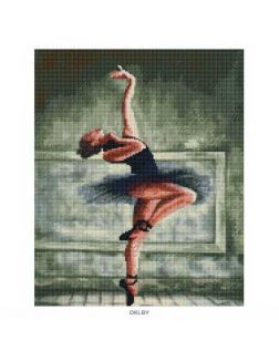 Алмазная мозаика «Балерина в танце» 40x50 см (арт. VD286)