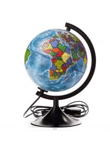 Глобус Земли политический «Классик евро» с подсветкой, d=210 мм (арт. Ке012100180)