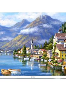 Алмазная живопись 30*30см Природа Австрии (арт. DV-13760-8)
