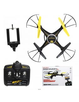 GYRO-Discovery FPV квадрокоптер 2,4GHz 4 канала 30х30 см, межосевая диагональ 43 см, вид от первого лица, HD камера 2Мп (720*480)+WiFi, headless режим