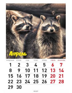 Календарь «В мире животных» на 2019 год