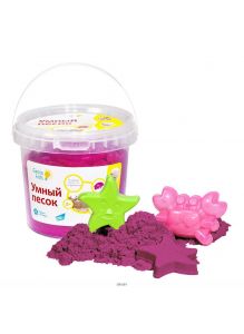 Набор для детского творчества «умный песок 1. розовый» (ssr101, genio kids-art)